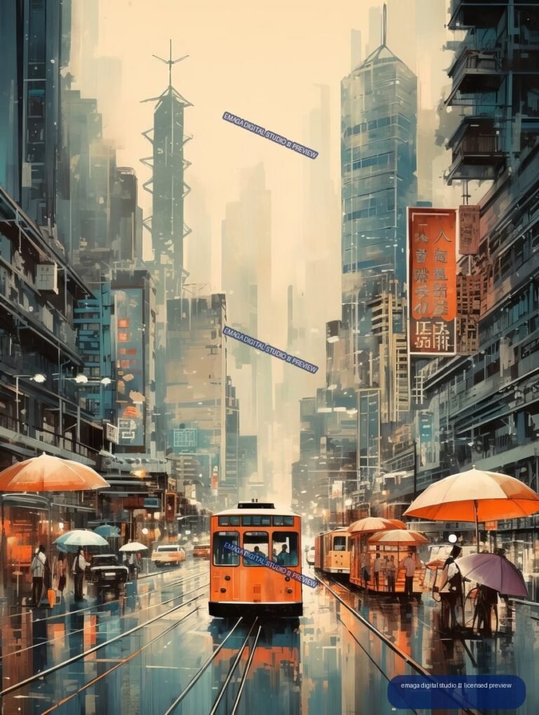 Hong Kong in the Rain - No. 000302