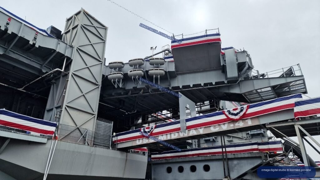 USS Midway Flight Deck Structure in San Diego, United States