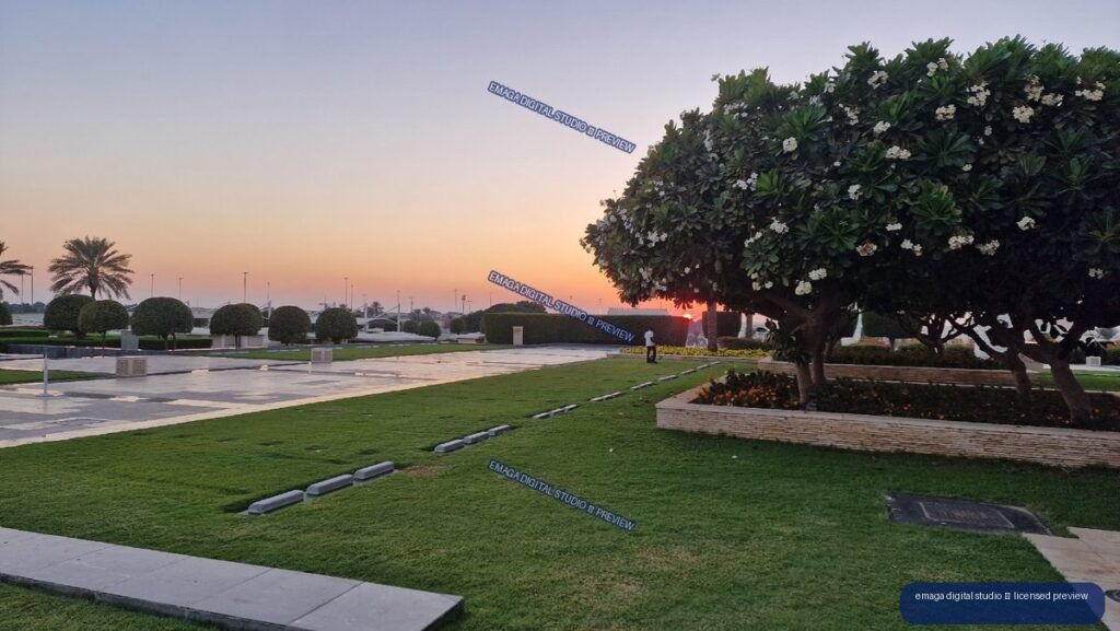 Landscaped Grounds at Sheikh Zayed Grand Mosque, Abu Dhabi