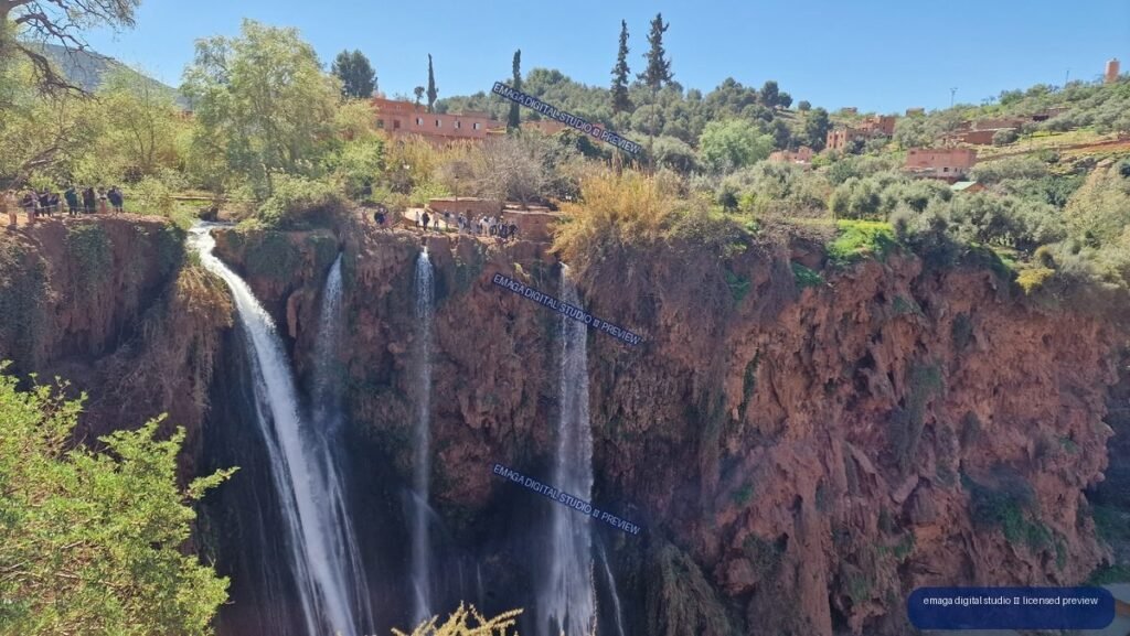 Ouzoud Waterfalls, Morocco, Cascades and Red Rock Gorge