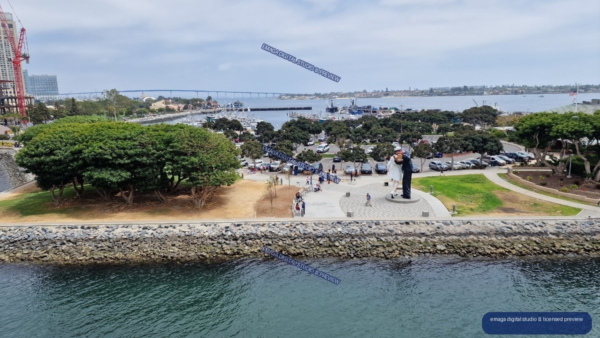 San Diego Harbor View from USS Midway, United States