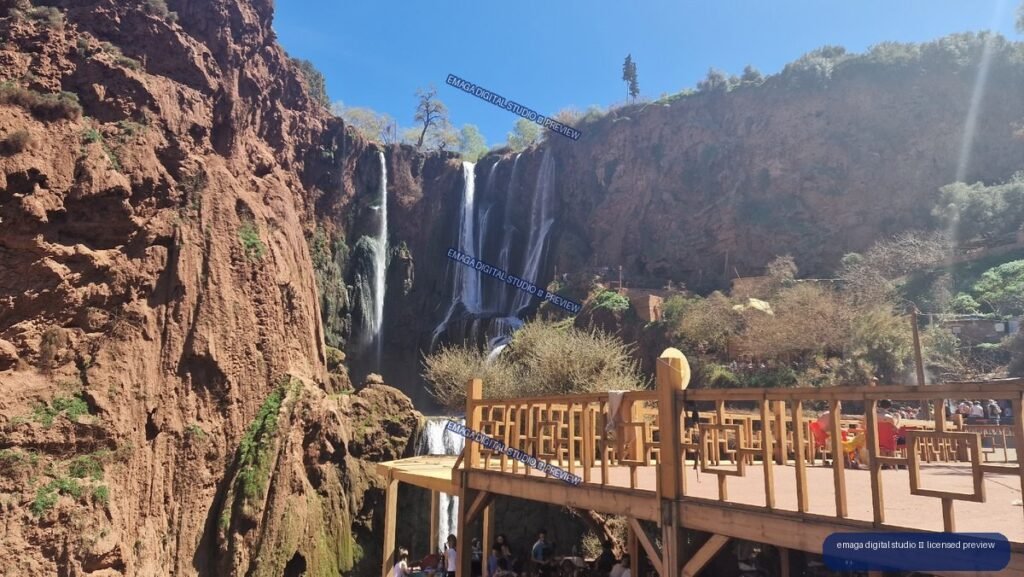 Ouzoud Waterfalls in Morocco with Scenic Viewing Deck