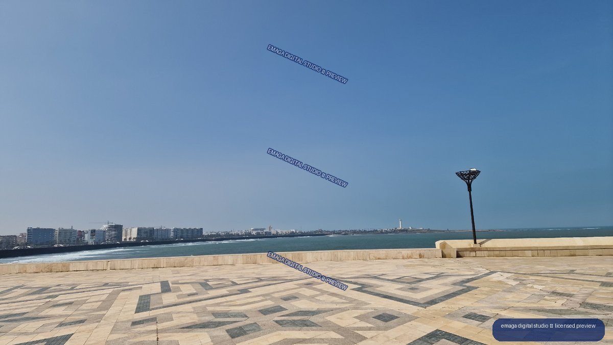 Casablanca Morocco Seafront Promenade and Atlantic Coast