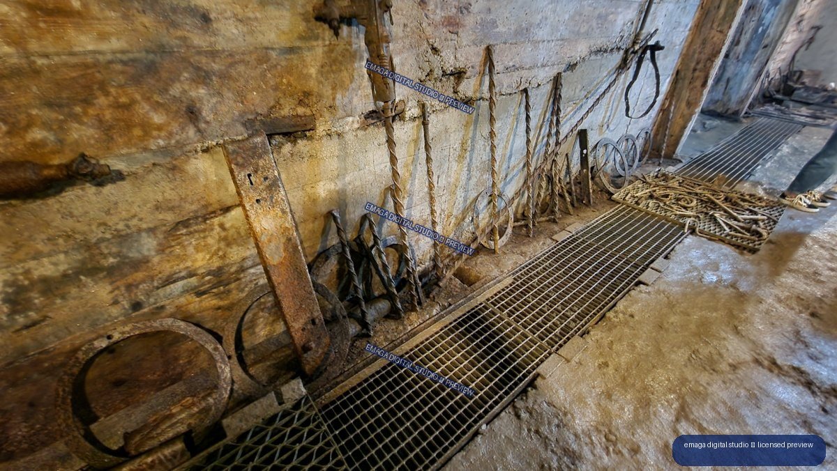 Rusty Underground Tunnel Interior at Włodarz - Riese Complex, Poland — Owl Mountains